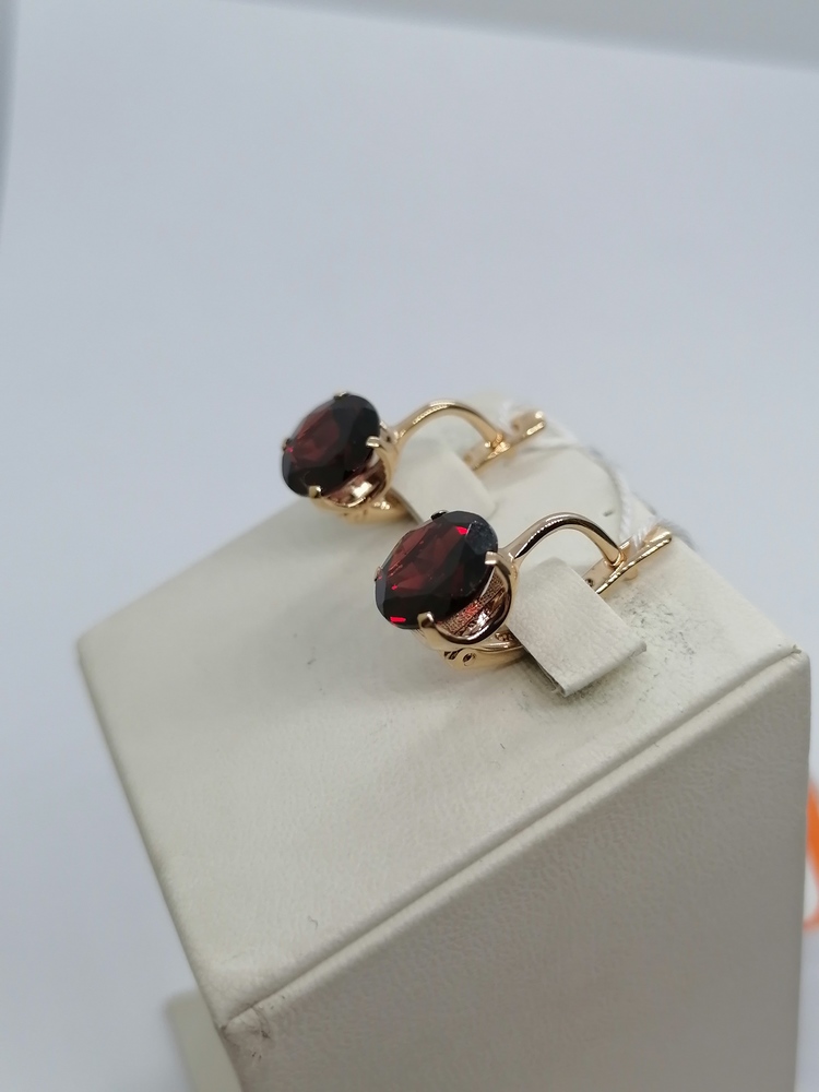 СЕРЬГИ С КАМНЕМ (Au 585)