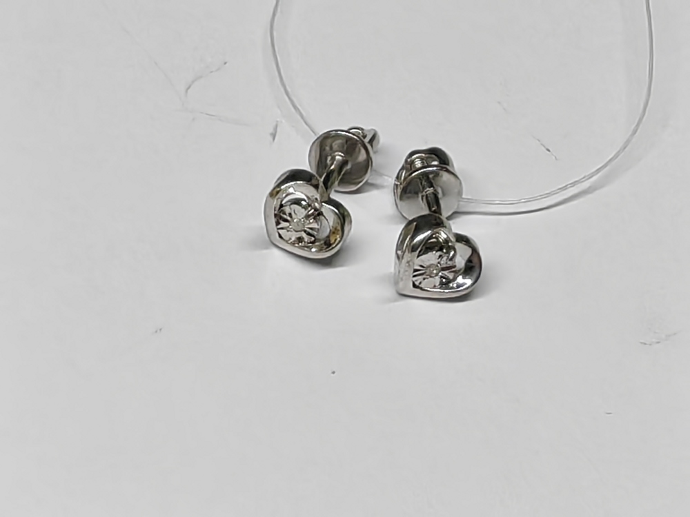 СЕРЬГИ БРИЛЛИАНТ (Ag 925)