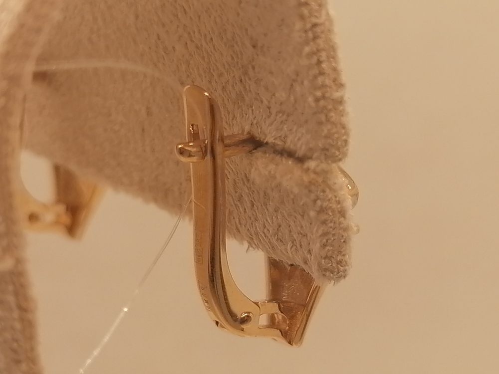 СЕРЬГИ ЛОНДОН ТОПАЗ с камнями (Au 585)