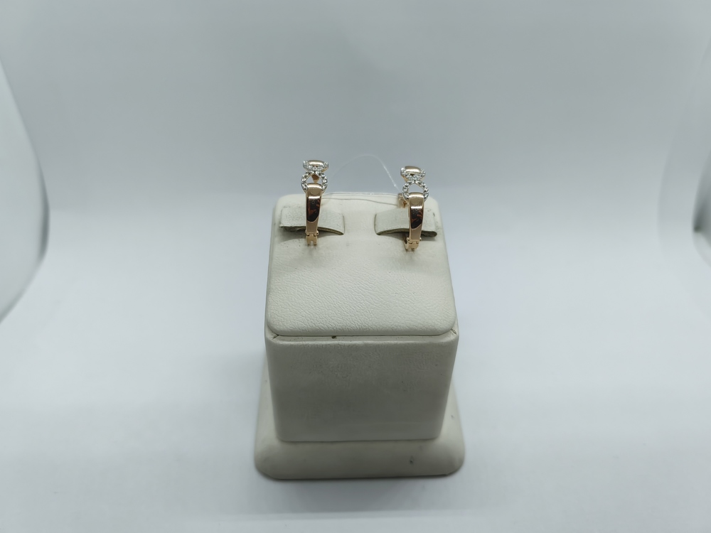 023872-1102 СЕРЬГИ С КАМНЯМИ (Au 585)