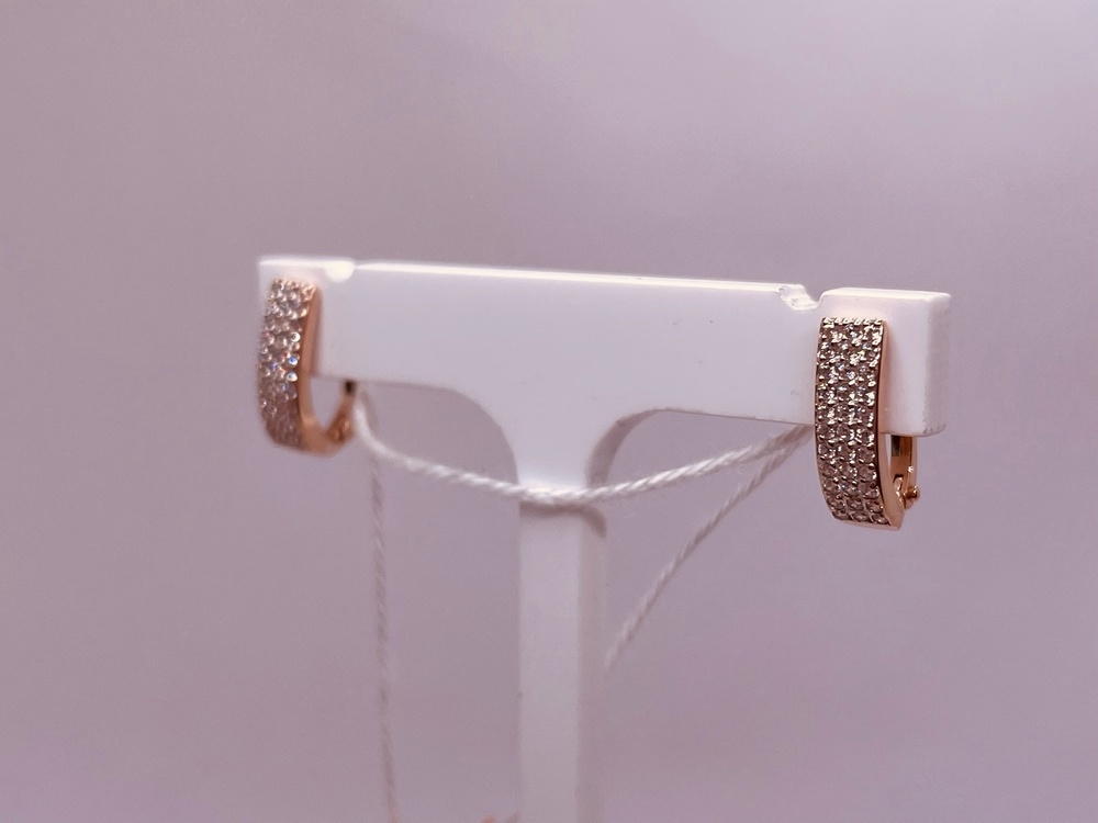 СКМИ585 СЕРЬГИ С КАМНЯМИ (Au 585)