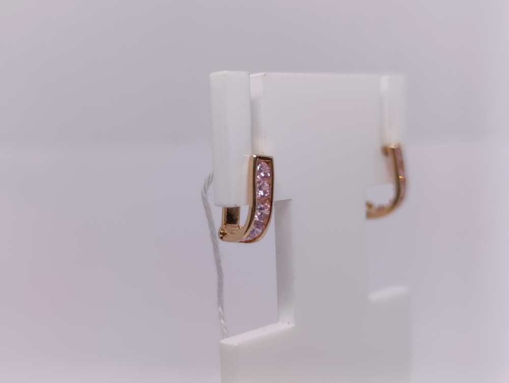 СКМИ585 СЕРЬГИ С КАМНЯМИ (Au 585)