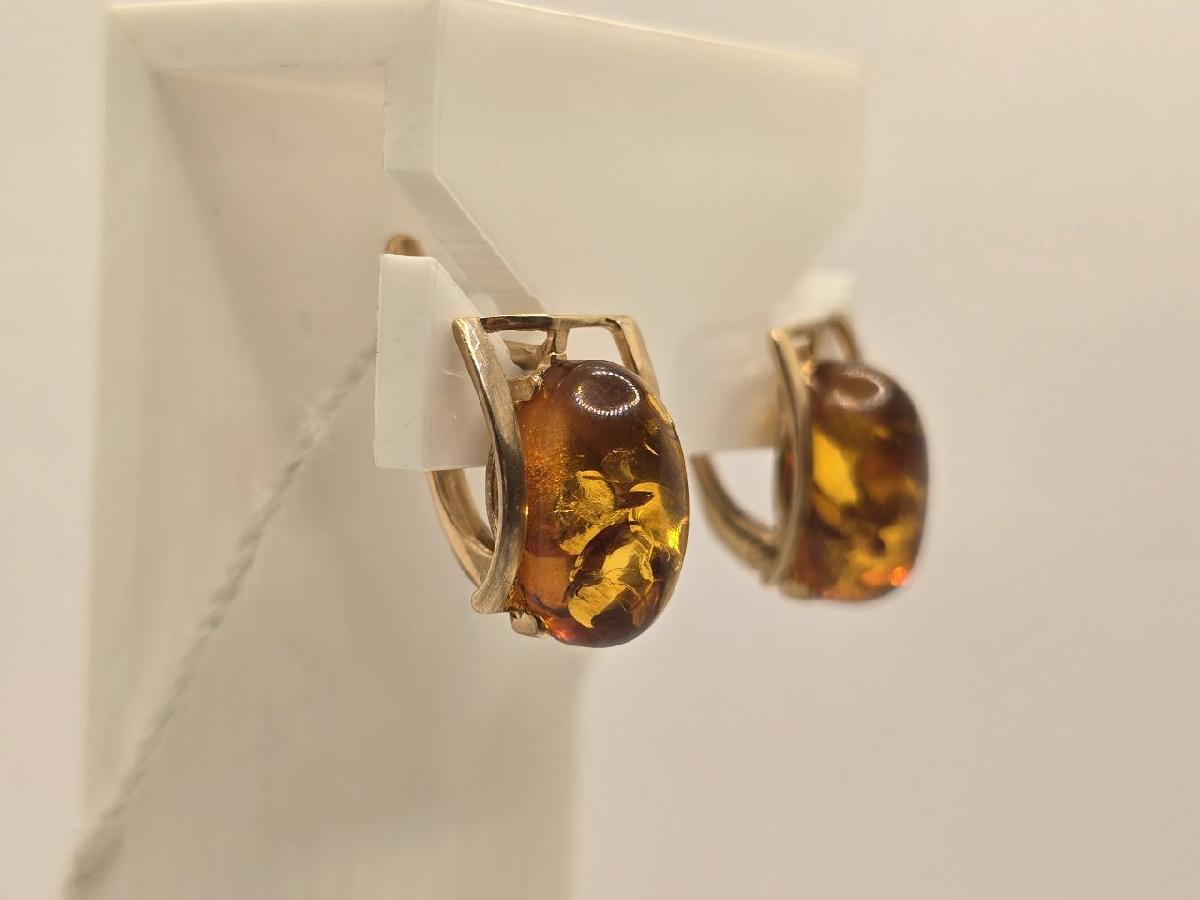 СЕРЬГИ С КАМНЕМ (Au 585)