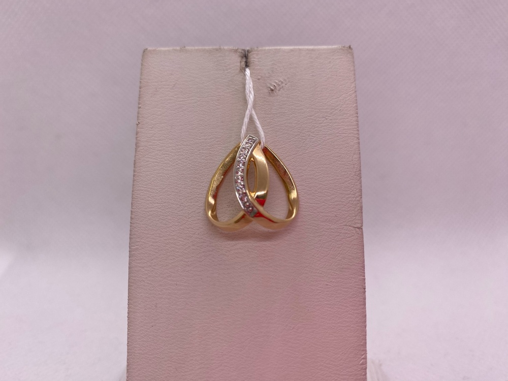 ПОДКМИ585 ПОДВЕСКА С КАМНЯМИ (Au 585)