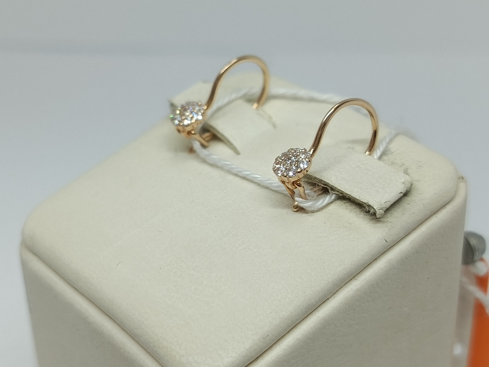 СКМИ585 СЕРЬГИ С КАМНЯМИ (Au 585)