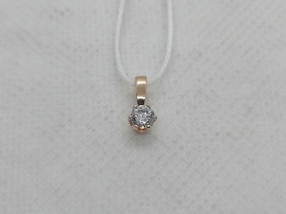 ПОДКМ585 ПОДВЕСКА С КАМНЕМ (Au 585)