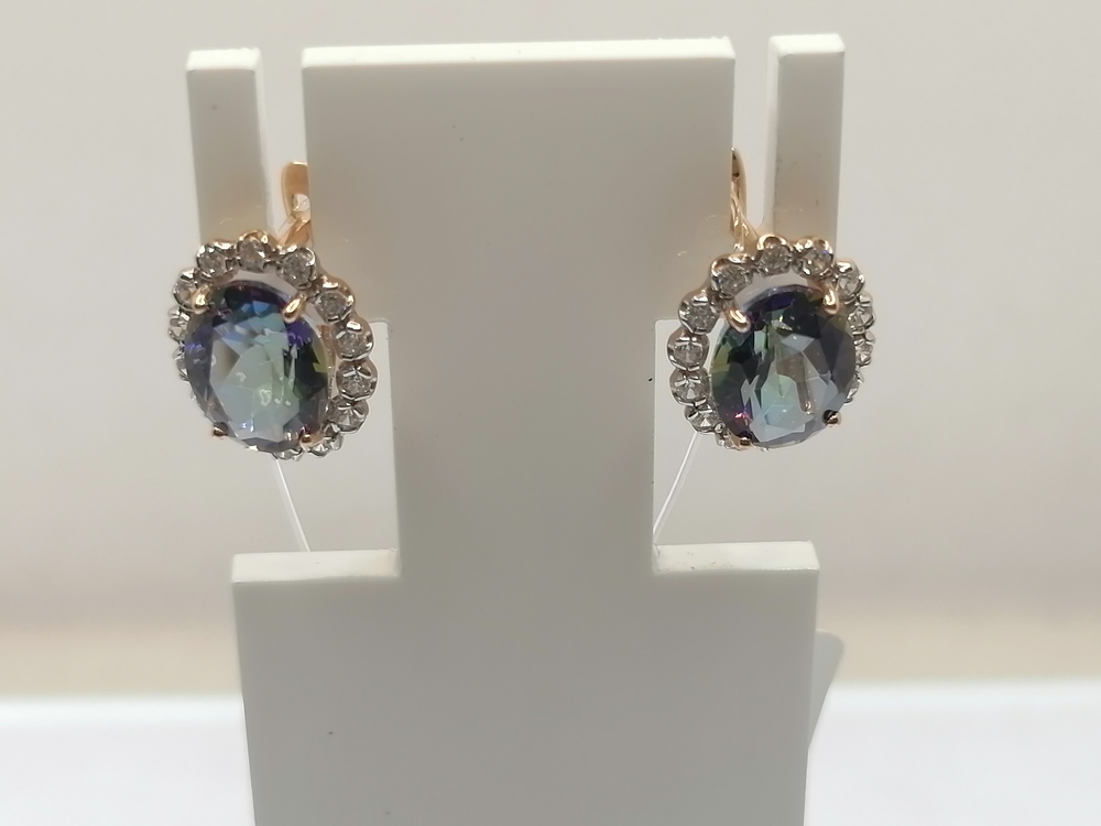 СЕРЬГИ С КАМНЯМИ (Au 585)