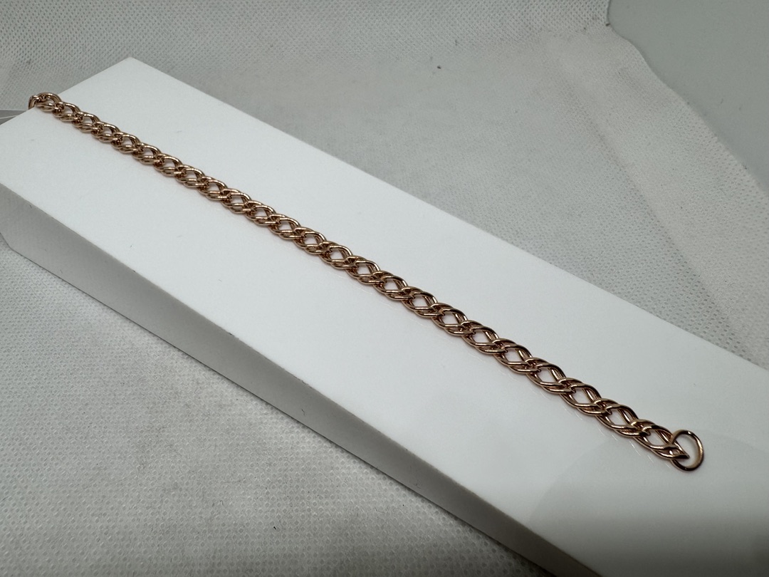 БРАСЛЕТ ПУСТОТЕЛЫЙ Ромб двойной (Au 585)