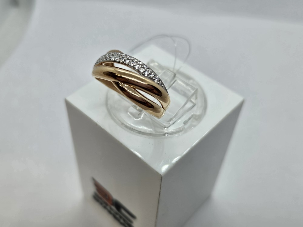 КОЛЬЦО С КАМНЯМИ (Au 585)