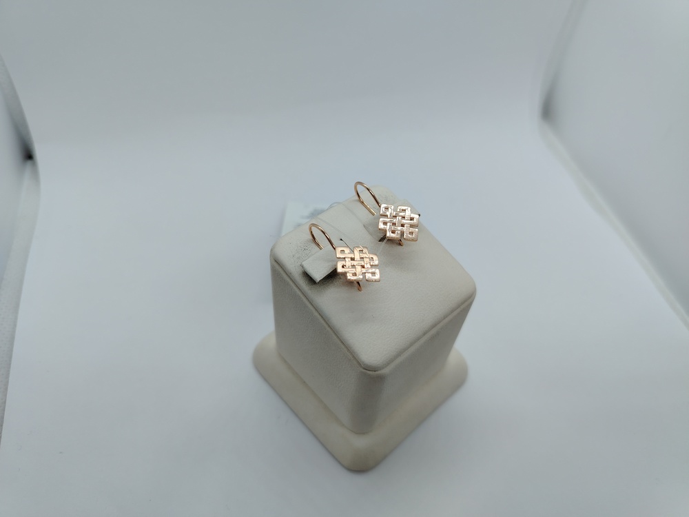 СЕРЬГИ ПЕТЕЛЬКА без камня (Au 585)