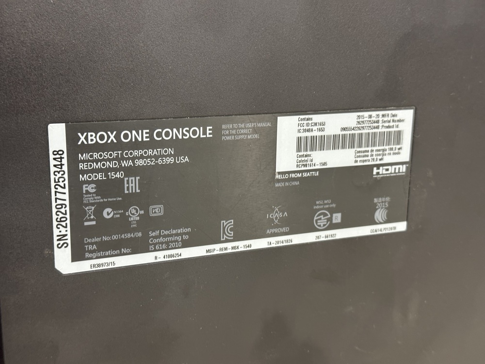 Игровая приставка Xbox One 500Gb