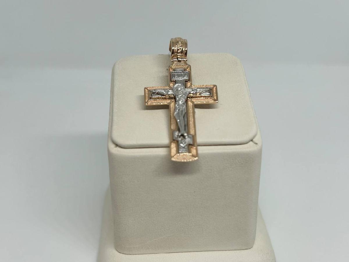 ПОДВЕСКА КРЕСТ без камня (Au 585)