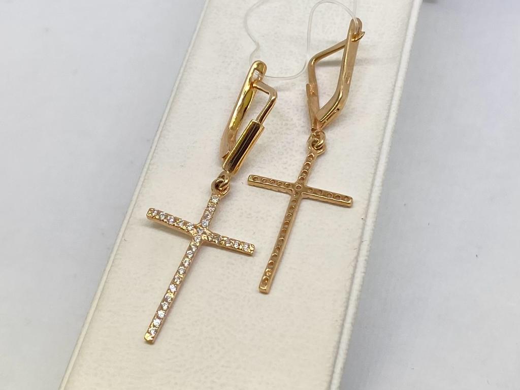 СЕРЬГИ С КАМНЯМИ (Au 585)