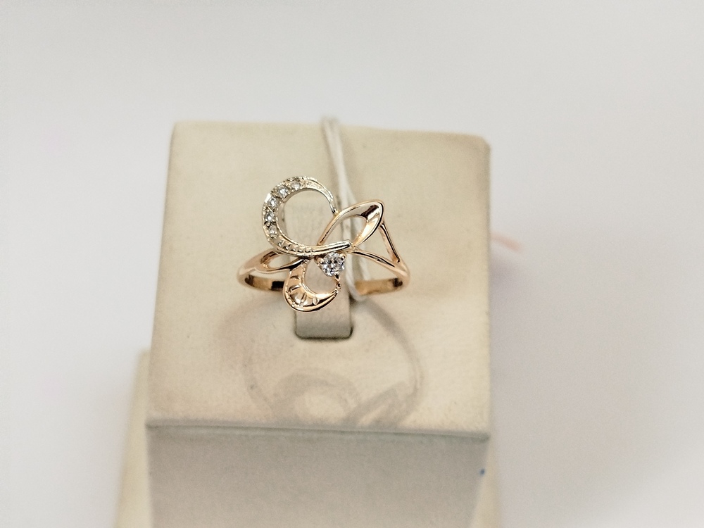 КОЛЬЦО С КАМНЯМИ (Au 585)