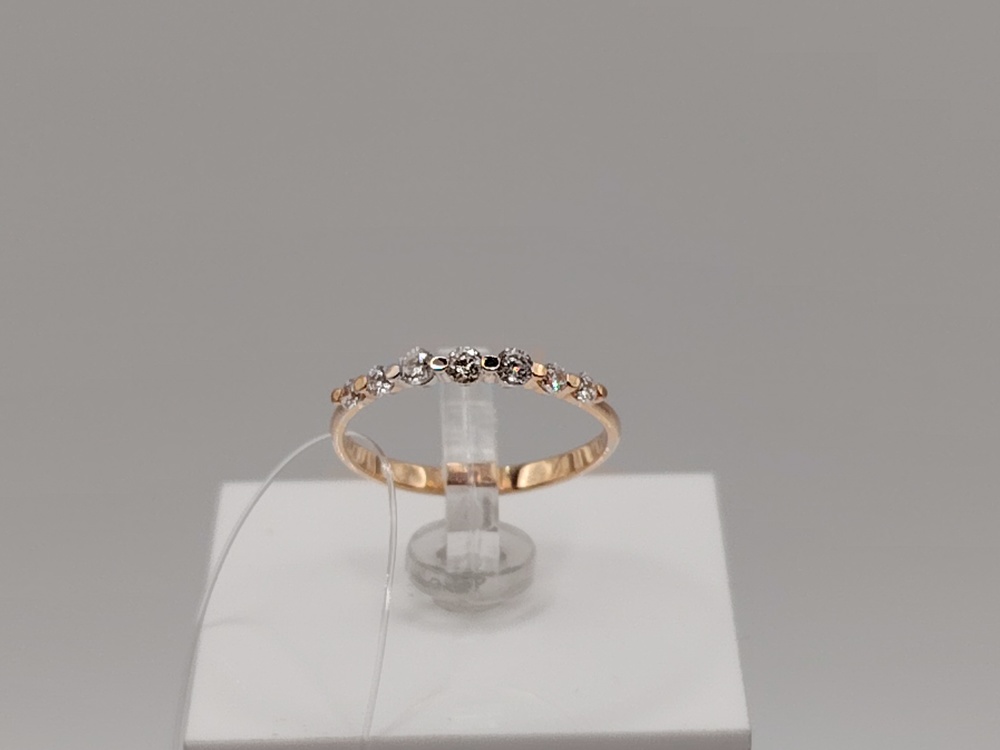 КОЛЬЦО С КАМНЯМИ (Au 585)