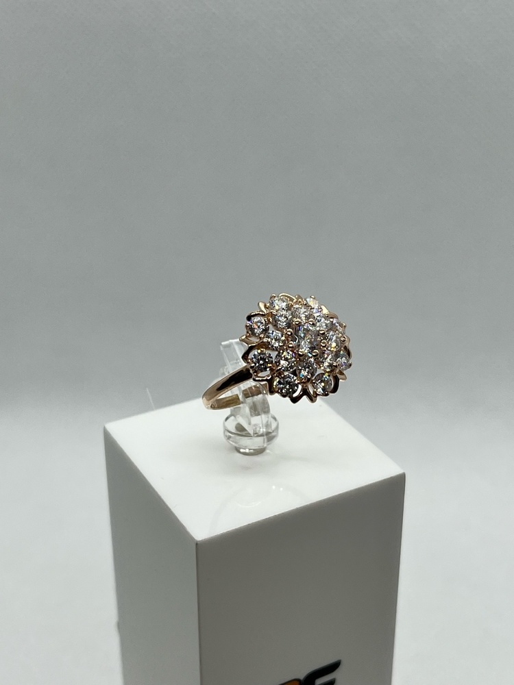 КОЛЬЦО С КАМНЯМИ (Au 585)