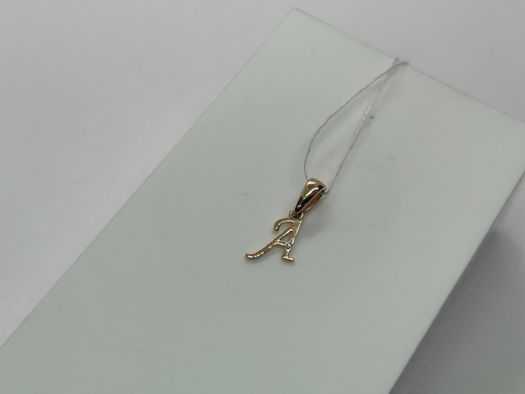 ПОДВЕСКА БУКВА А Au 585