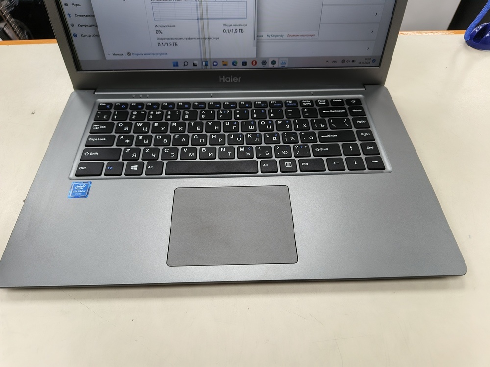 Ноутбук Haier; Celeron N4020, Intel UHD Graphics, 4 Гб, 64 Гб, Нет