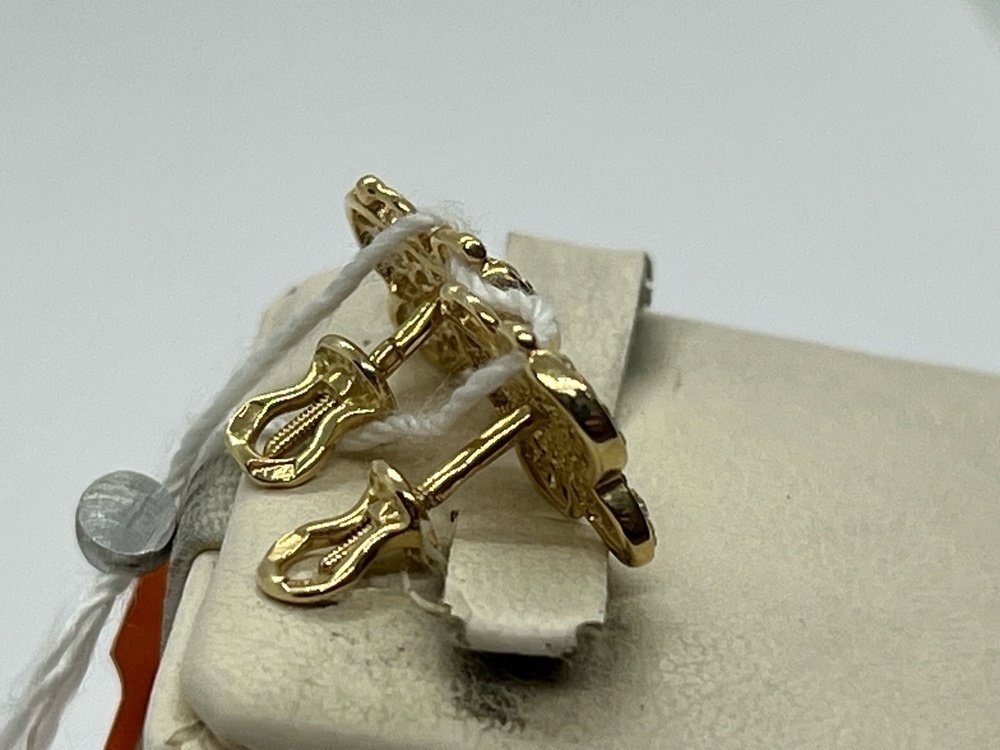 СКМИ585 СЕРЬГИ С КАМНЯМИ (Au 585)