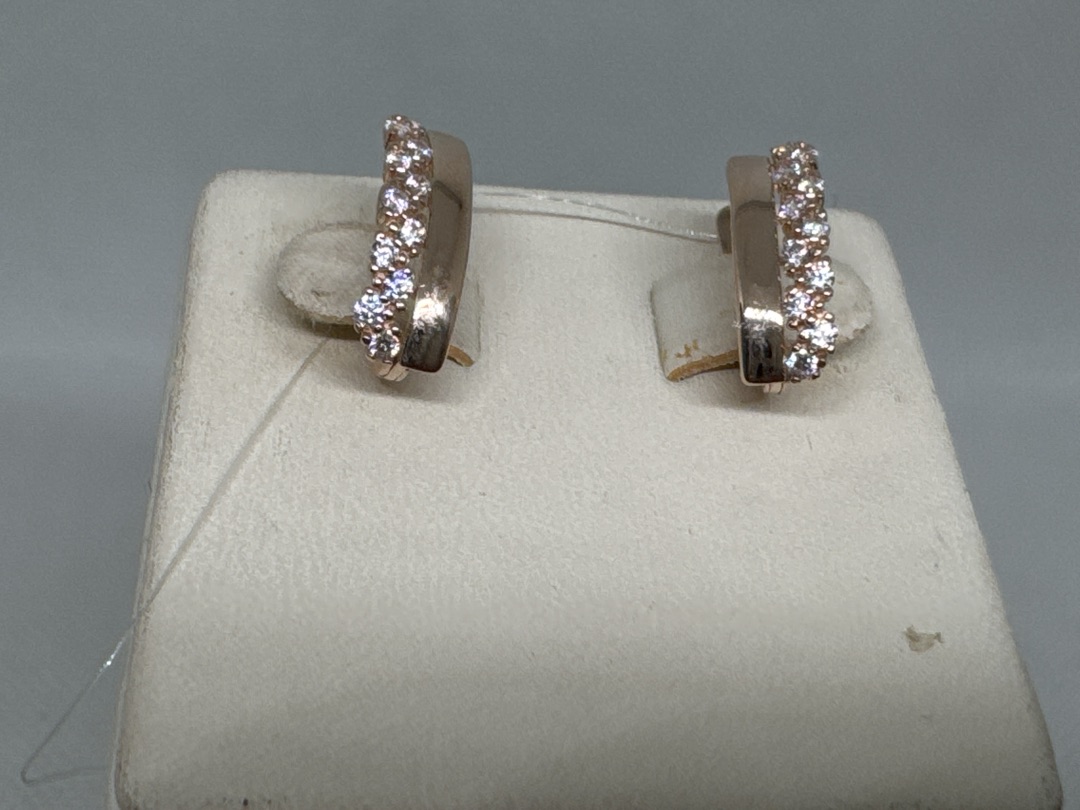 СЕРЬГИ С КАМНЯМИ (Au 585)