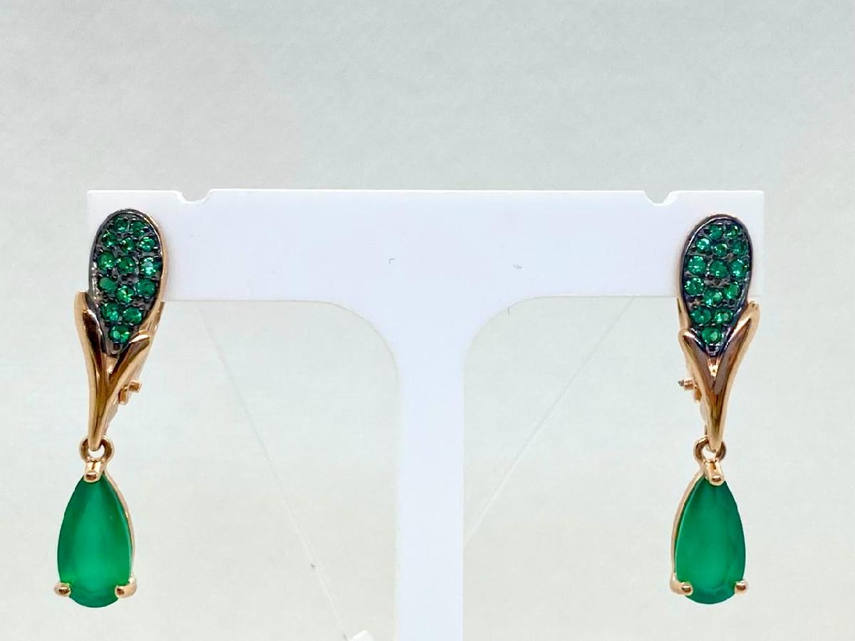 51-321-01556-2 СЕРЬГИ С КАМНЯМИ (Au 585)