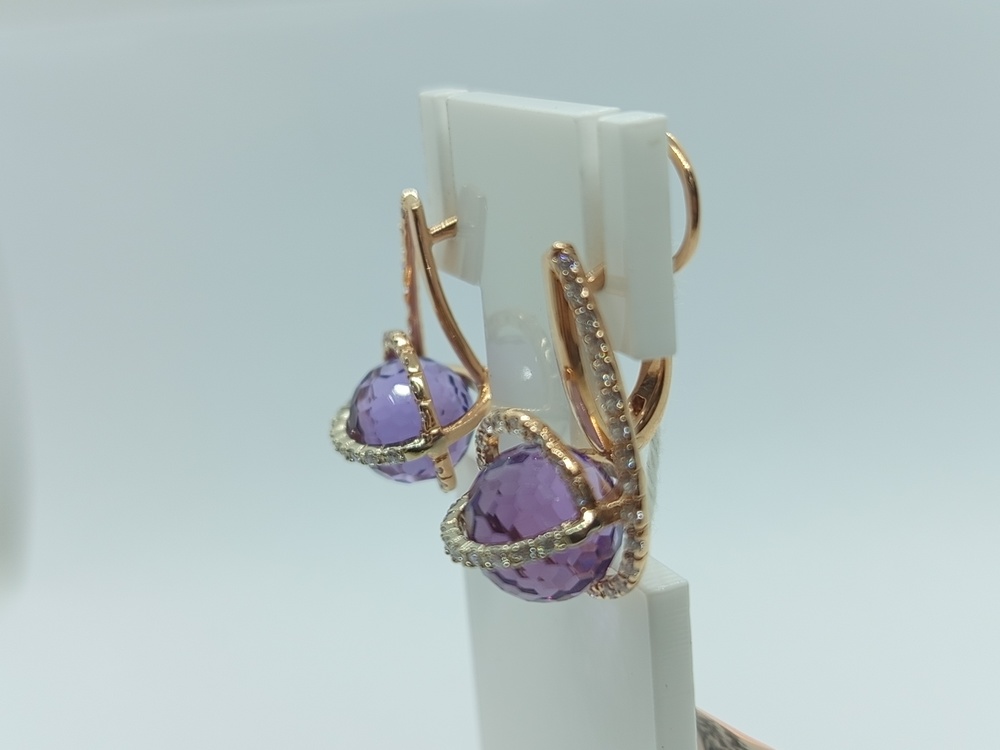 СЕРЬГИ С КАМНЯМИ (Au 585)