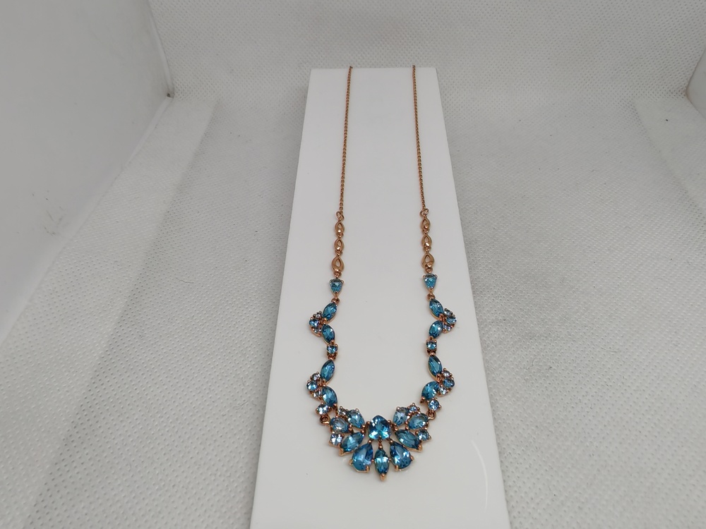 КОЛЬЕ С КАМНЯМИ Au 585