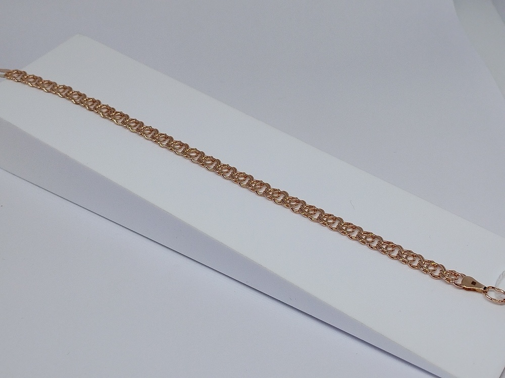 БЛБ585 БРАСЛЕТ ПОЛНОВЕСНЫЙ Бисмарк (Au 585)