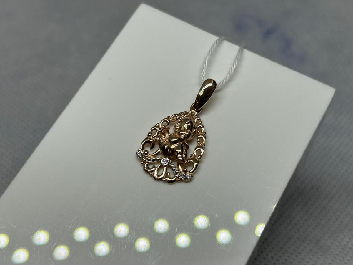 ПОДКМИ585 ПОДВЕСКА С КАМНЯМИ (Au 585)