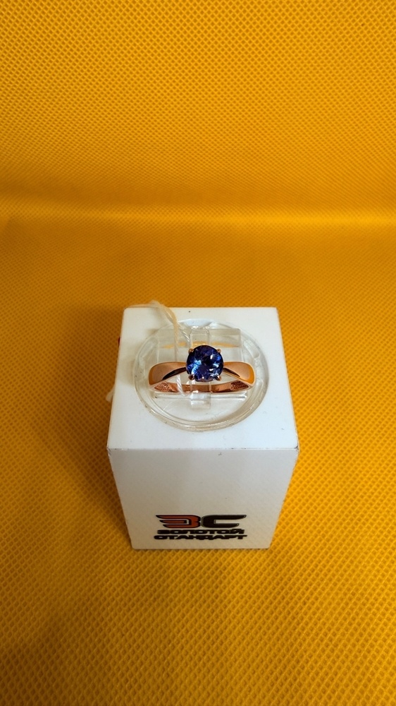 КОЛКМ585 КОЛЬЦО С КАМНЕМ (Au 585)