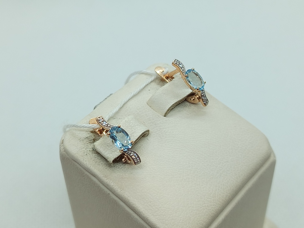 СЕРЬГИ С КАМНЯМИ (Au 585)