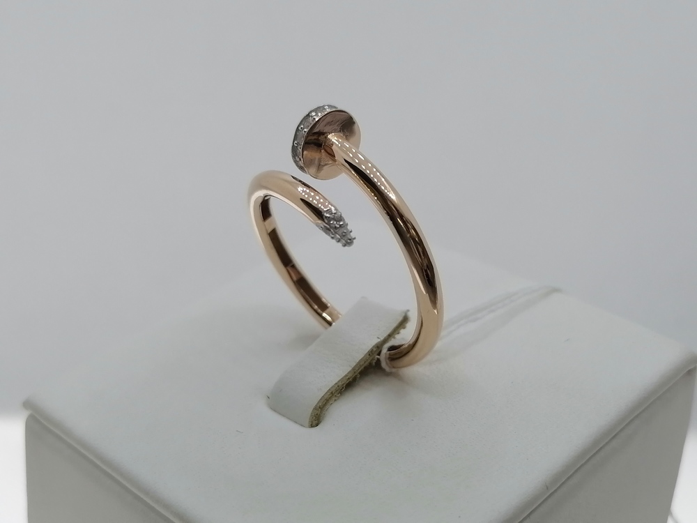 КОЛЬЦО С КАМНЯМИ (Au 585)