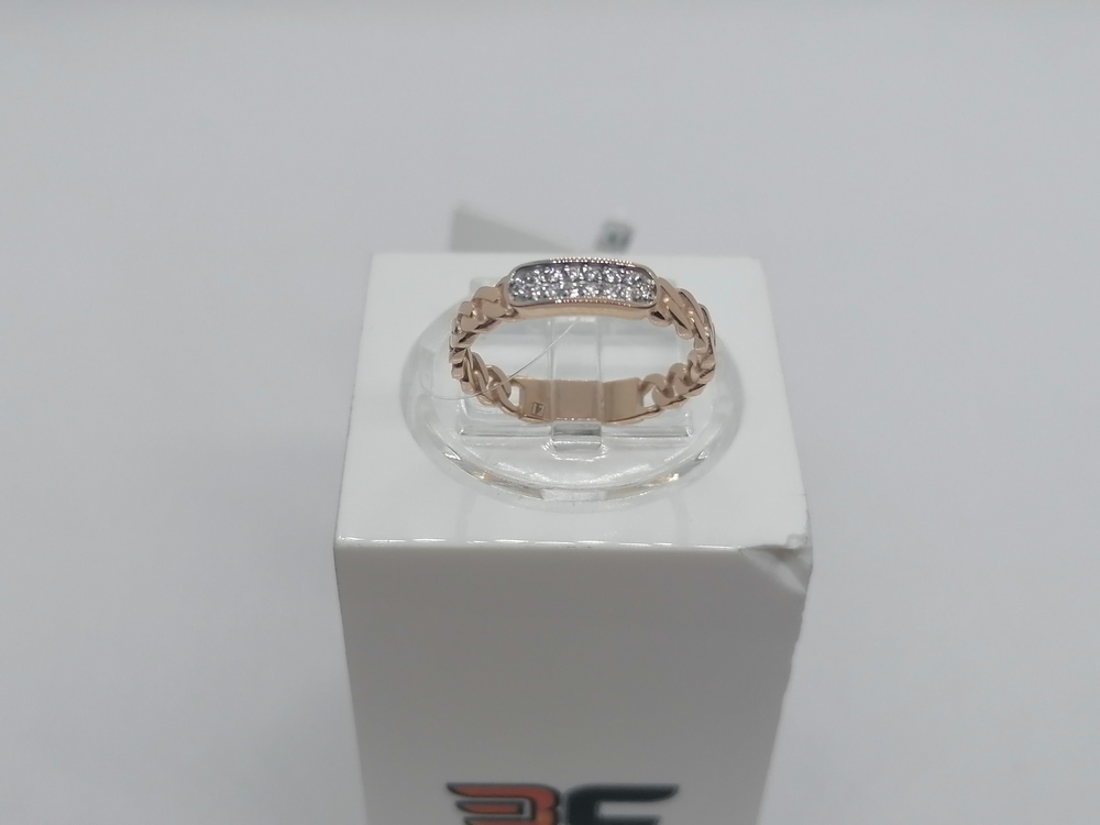 КОЛЬЦО С КАМНЯМИ (Au 585)