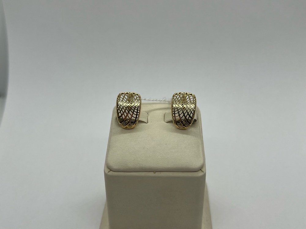 СБКМ585 СЕРЬГИ БЕЗ КАМНЯ (Au 585)