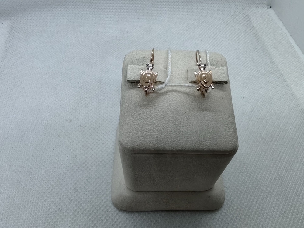 СКМИ585 СЕРЬГИ С КАМНЯМИ (Au 585)