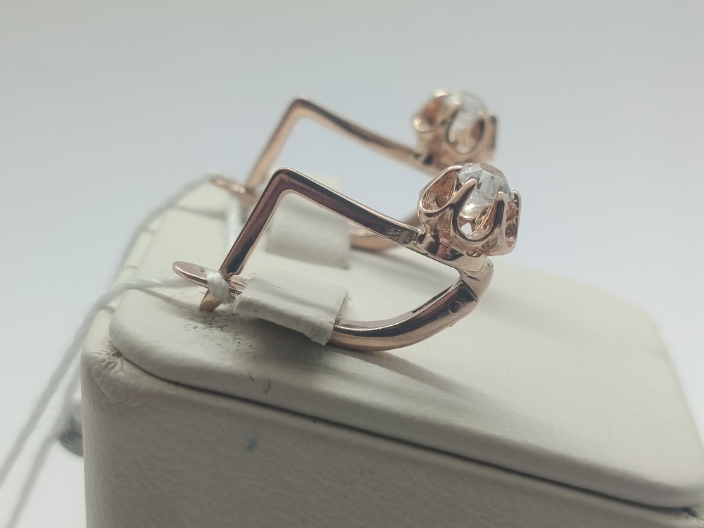 СКМ583 СЕРЬГИ С КАМНЕМ (Au 583) СКМ583 СЕРЬГИ С КАМНЕМ (Au 583)