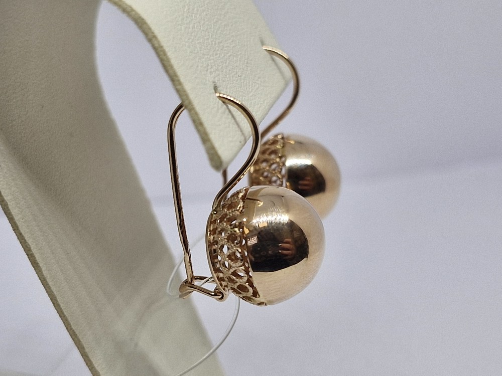 СЕРЬГИ БЕЗ КАМНЯ (Au 585)