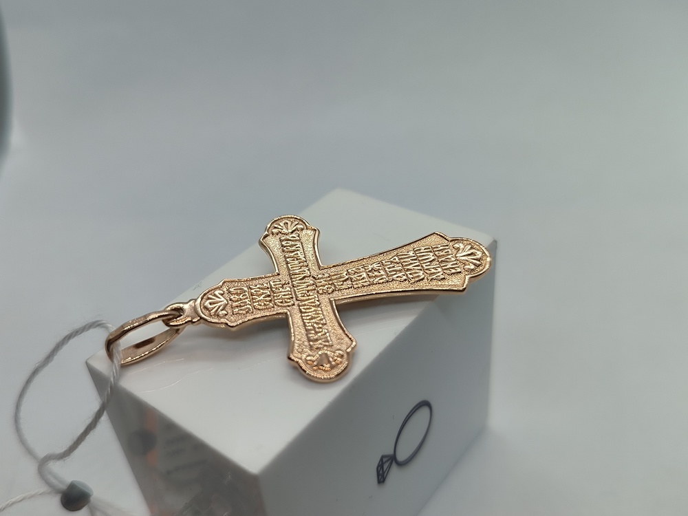 ПОДКБК585 ПОДВЕСКА КРЕСТ БЕЗ КАМНЯ (Au 585)