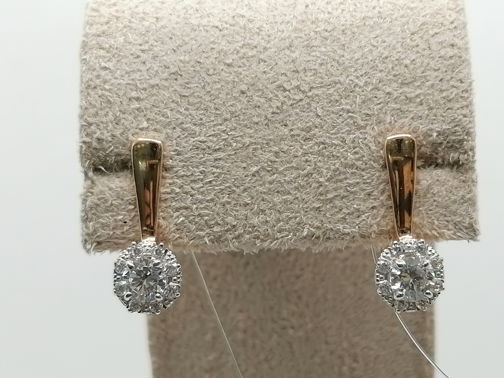 С1326236 СЕРЬГИ С КАМНЯМИ (Au 585)