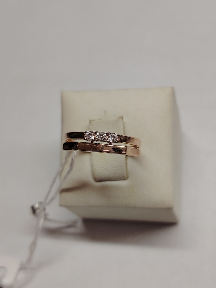 01-116955 КОЛЬЦО С КАМНЯМИ (Au 585)