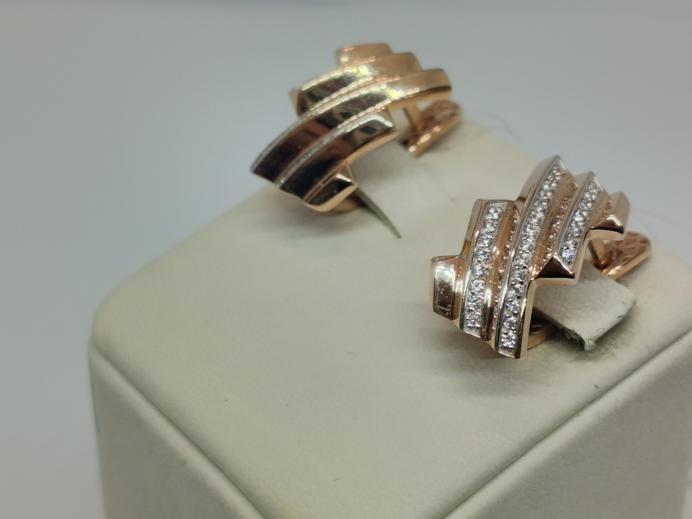 СЕРЬГИ С КАМНЯМИ (Au 585)