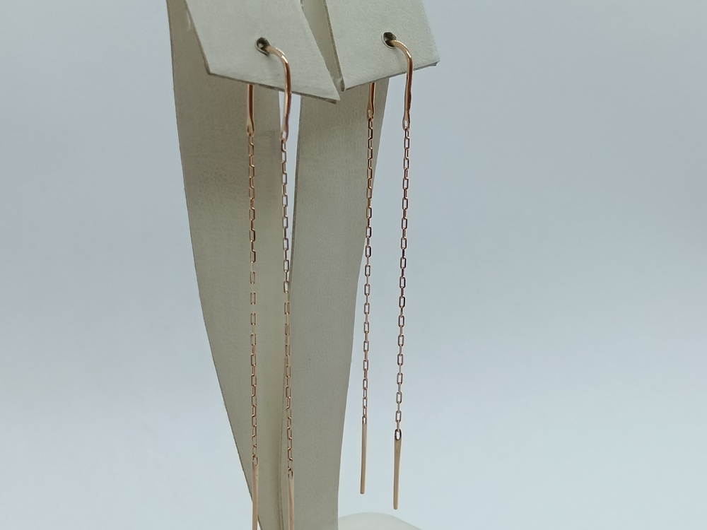 СЕРЬГИ ПРОДЕВКИ без камня (Au 585)