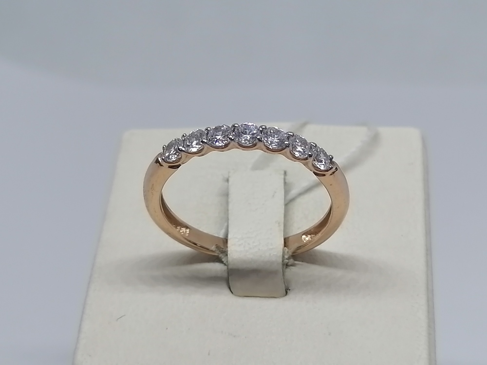 КОЛЬЦО С КАМНЯМИ (Au 585)