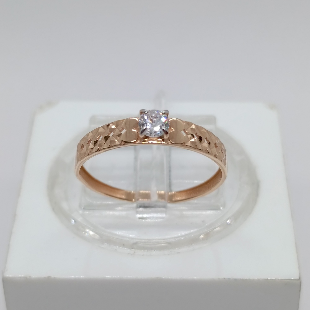 КОЛЬЦО С КАМНЕМ (Au 585)