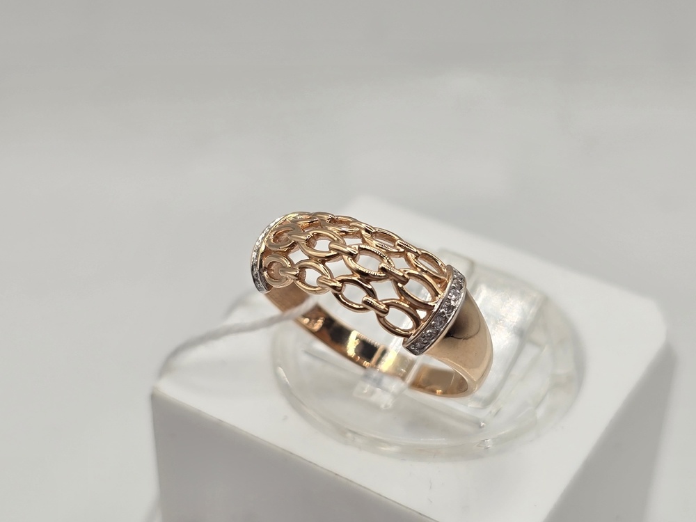 КОЛКМИ585 КОЛЬЦО С КАМНЯМИ (Au 585)