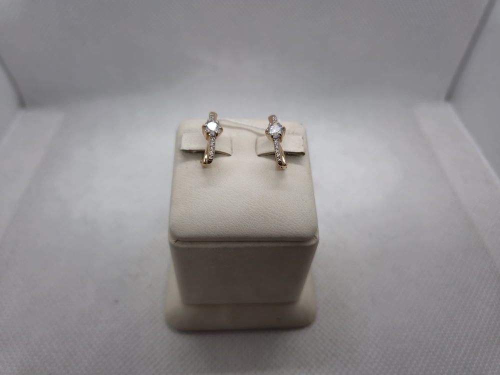 СКМИ585 СЕРЬГИ С КАМНЯМИ (Au 585)