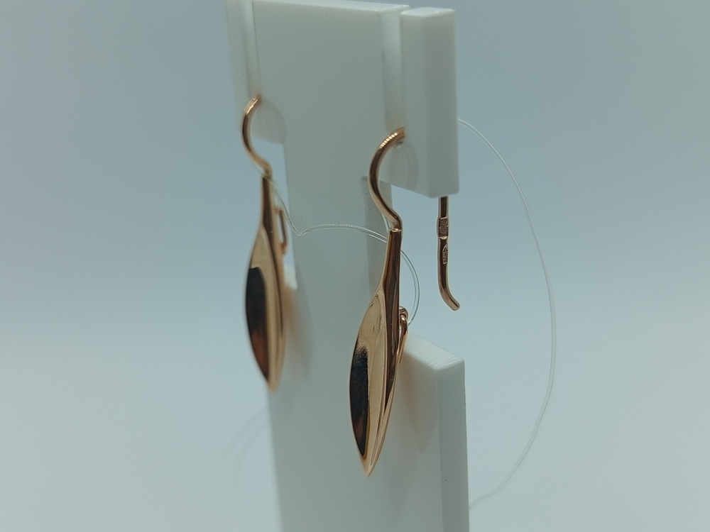 СЕРЬГИ ПЕТЕЛЬКА без камня (Au 585)