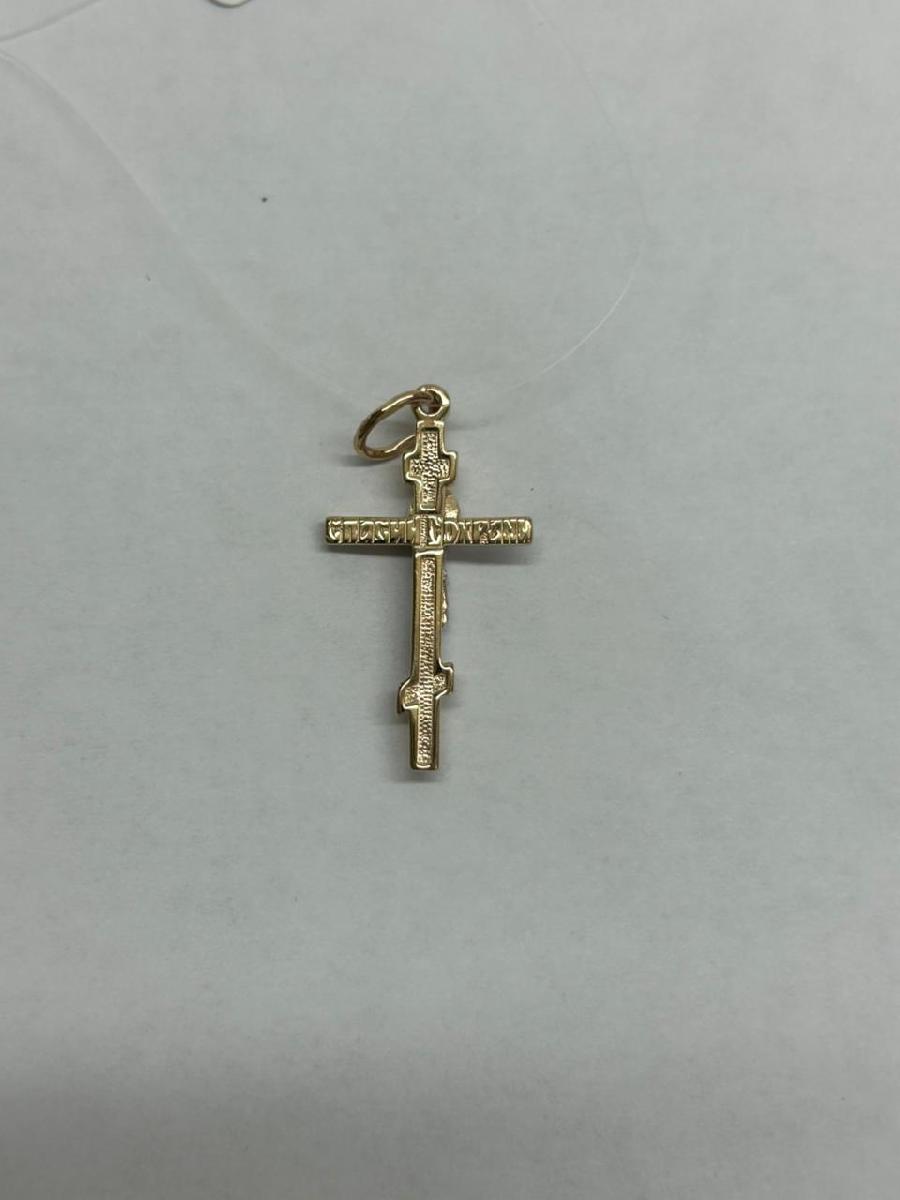 ПОДВЕСКА КРЕСТ без камня (Au 585)