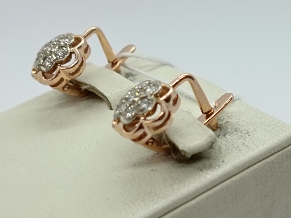 СЕРЬГИ БРИЛЛИАНТ (Au 585)