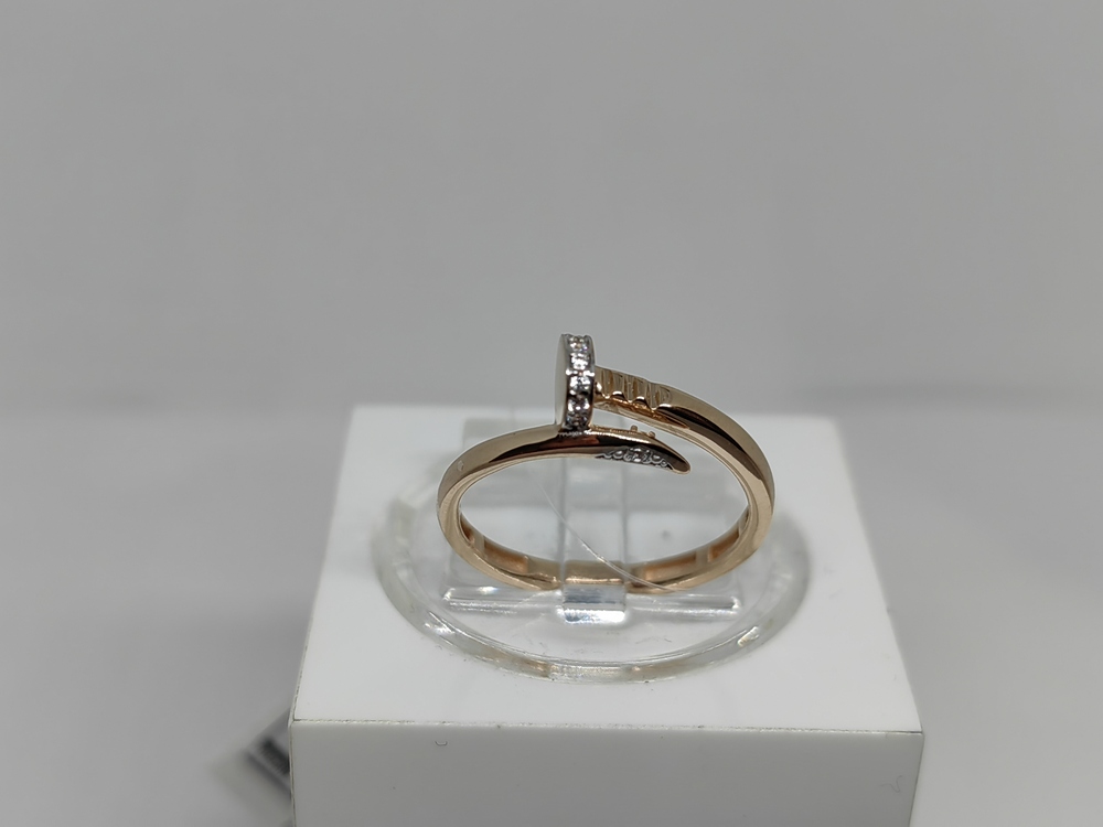 КОЛЬЦО С КАМНЯМИ (Au 585)